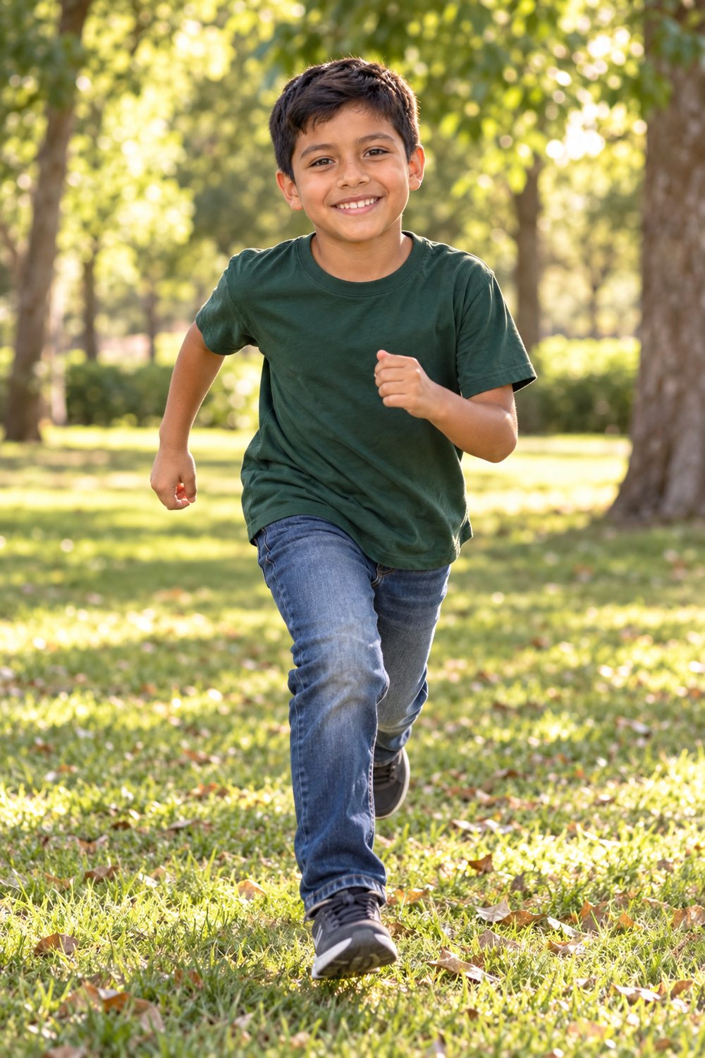 Santiago jugando en el parque